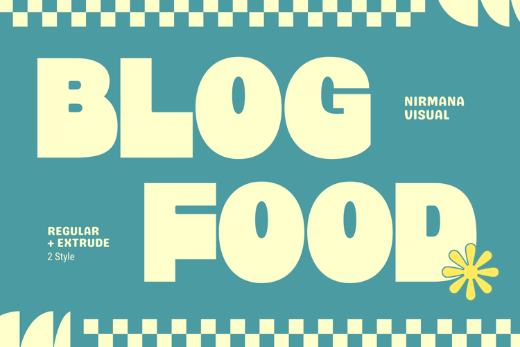 Preview of Blog Food Font