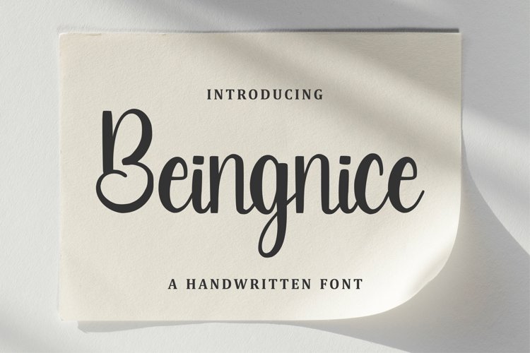 Beingnice Font