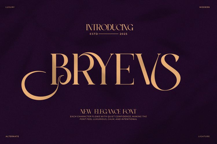 Preview of Bryevs Font