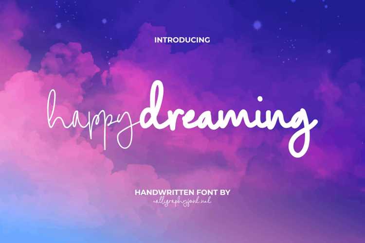 Happy Dreaming Font