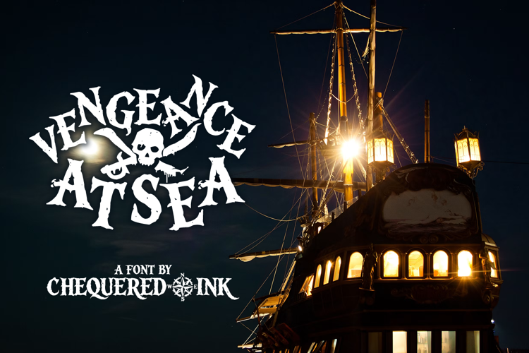 Preview of Vengeance at Sea Font