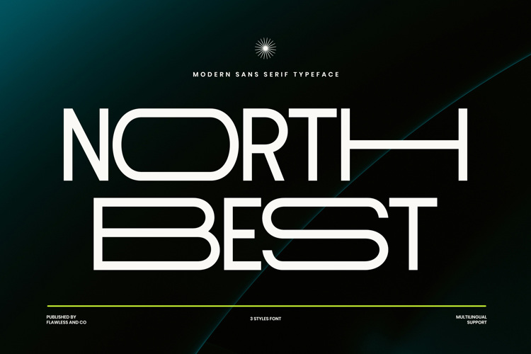 Preview of NORTH BEST Font