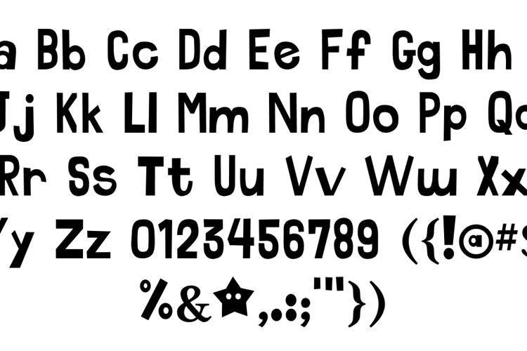 Preview of Cartoon Paradise Font
