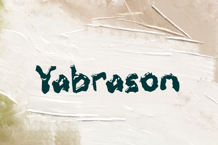 Preview of y Yabrason Font