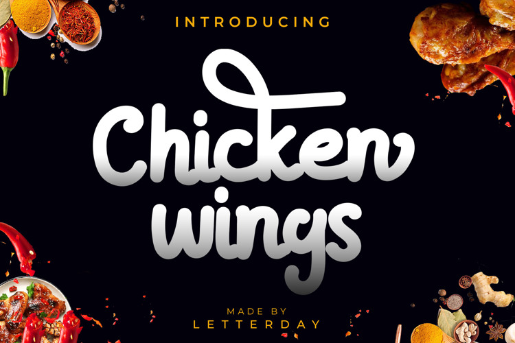 Chicken wings Font
