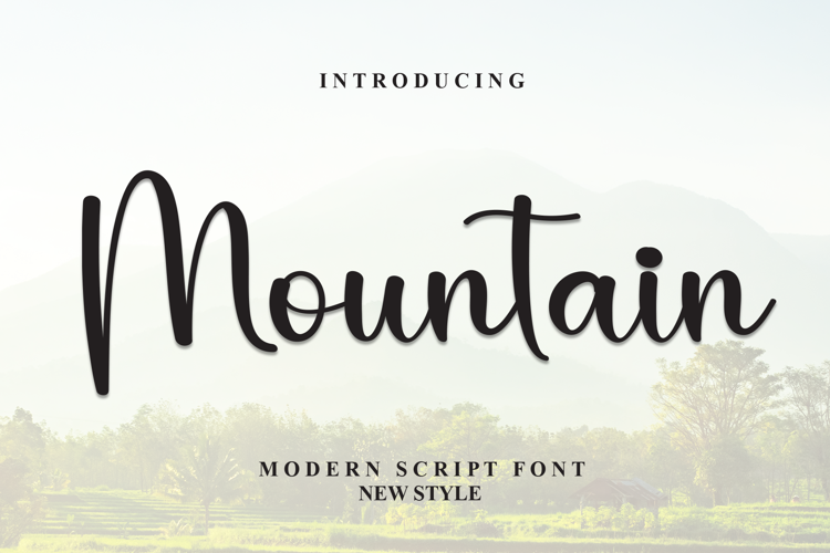 Preview of Mountain Font