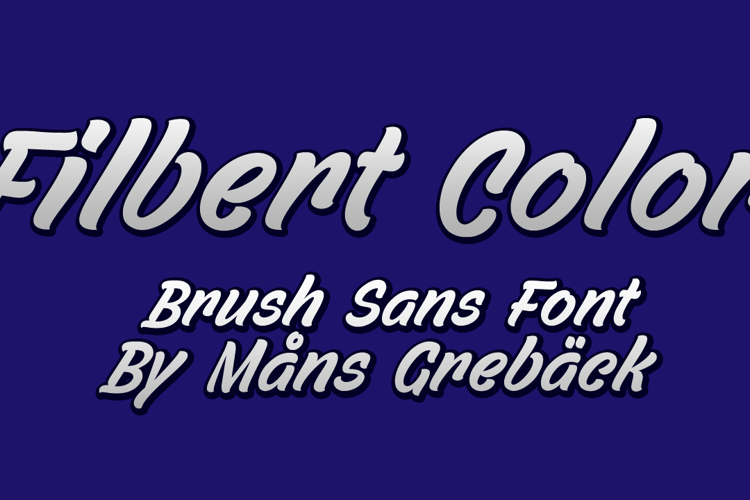 Filbert Color Font