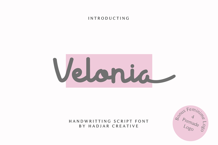 Velonia Font