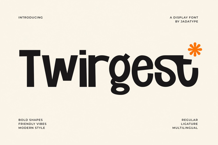 Fun Whimsy Font Twirgest Font - Free Download