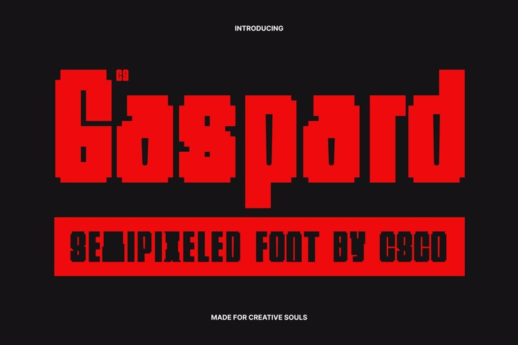 Preview of CS Gaspard Semipixel Font