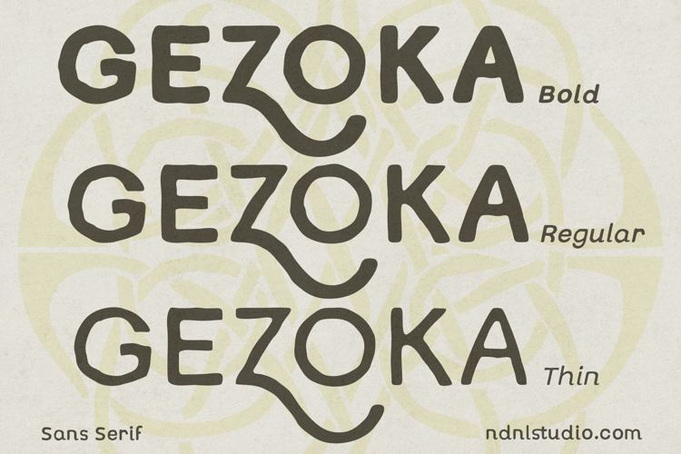 Preview of Gezoka Font