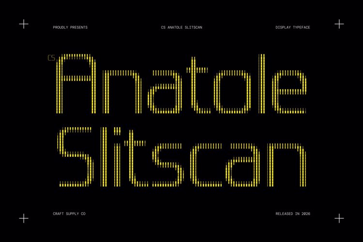 Preview of CS Anatole Slitscan Font