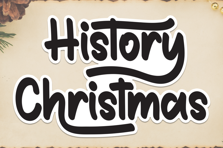 Preview of History Christmas Font