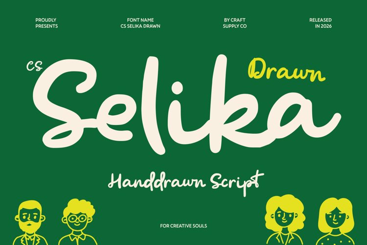 Preview of CS Selika Drawn Font