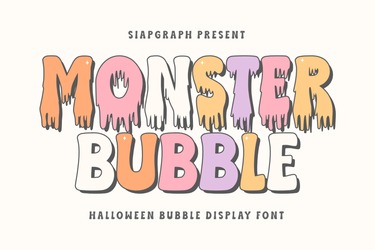 Preview of Monster Bubble Font