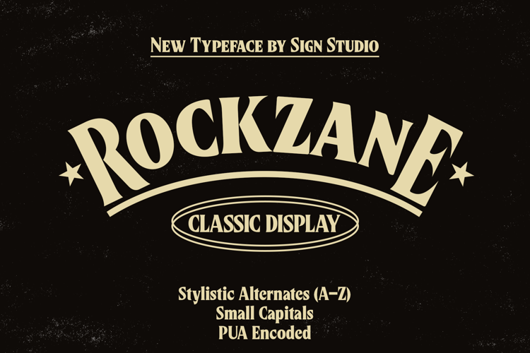 Preview of Rockzane Font