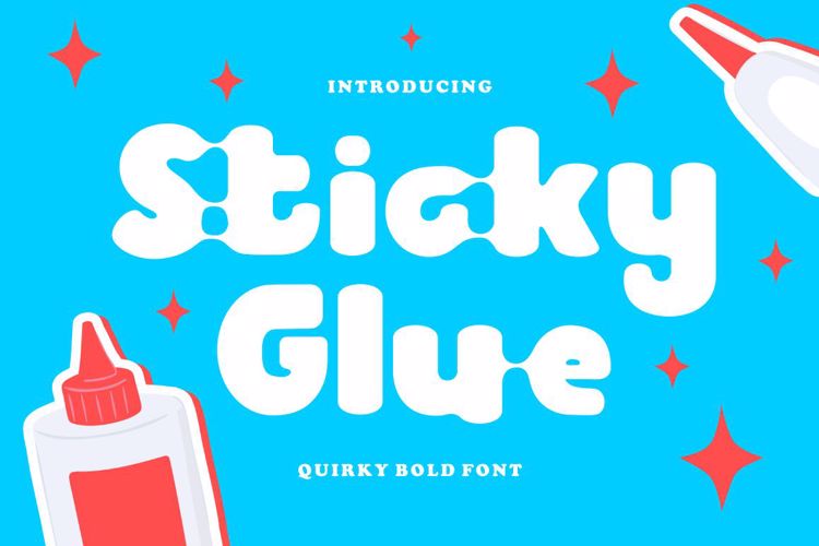 Sticky Glue Font