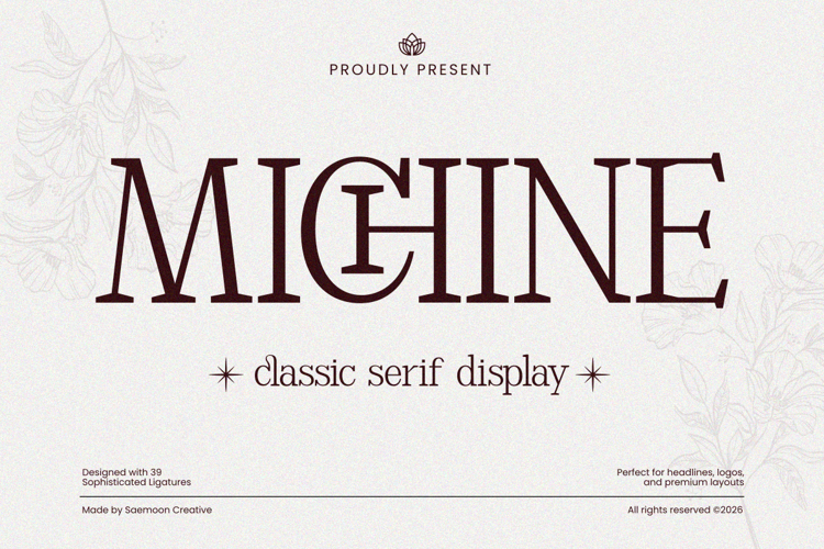 Preview of Michine Font