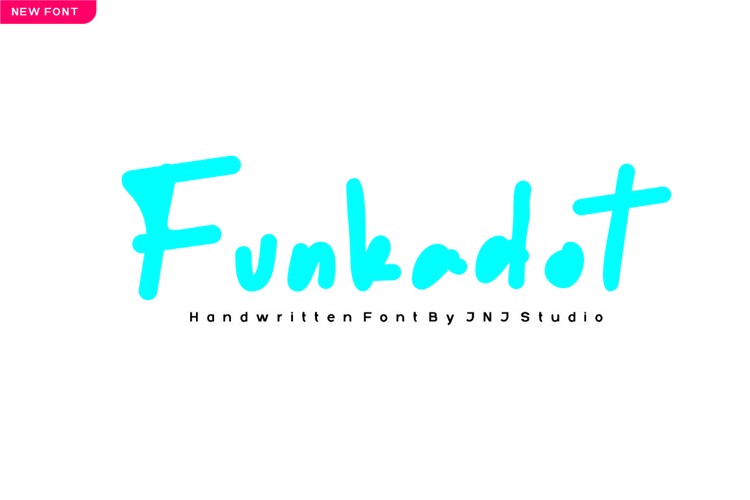 Preview of Funkadot Font