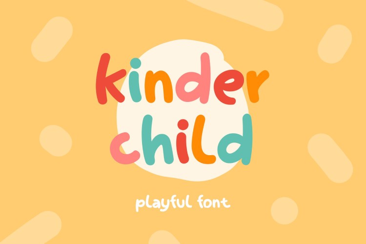 Preview of Kinder Child Kawaii Bubble Font