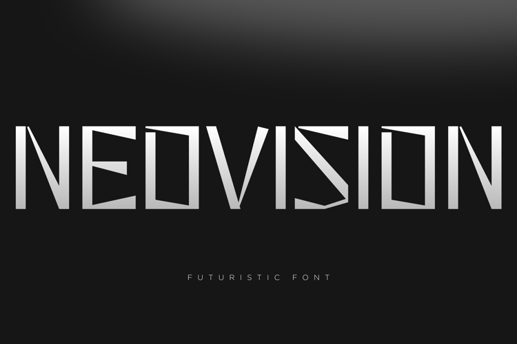 Preview of FT Neovision Font - High-Tech Futuristic Display Typeface Free Download