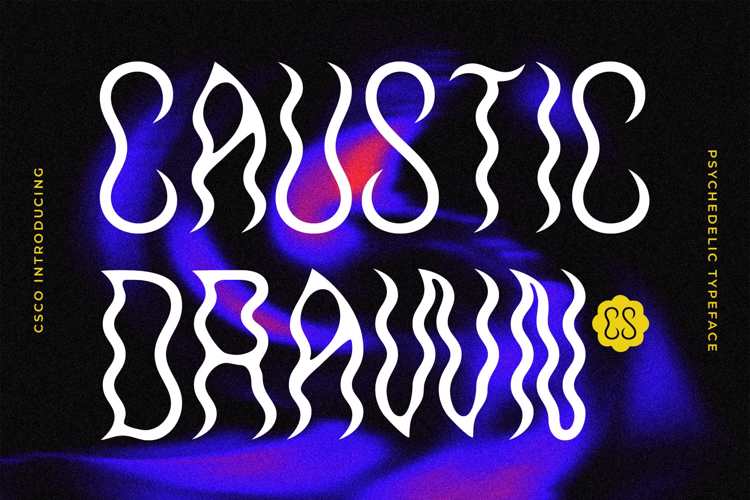 Preview of CS Caustic Drawn Font