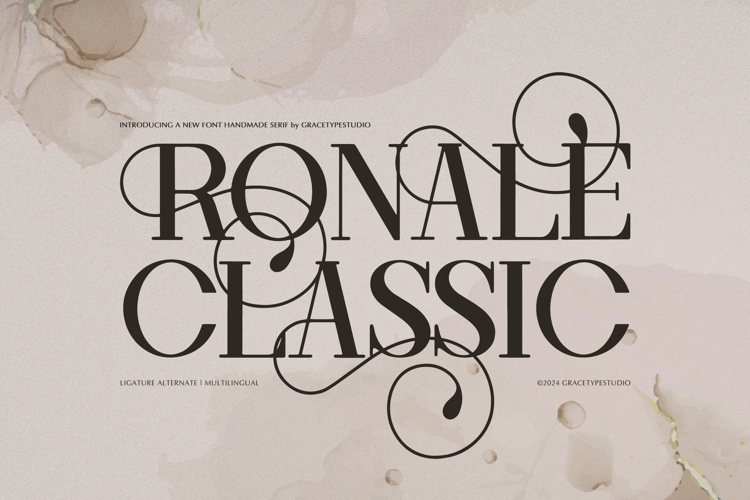 Preview of Ronale Classic Font