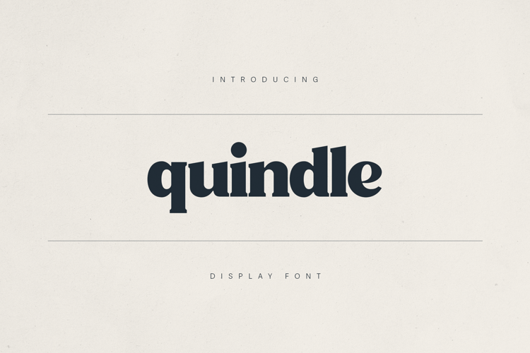 Preview of Quindle Font
