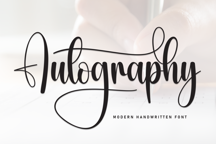 Preview of Autography Font