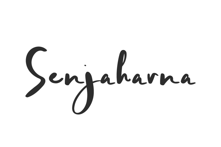 Senjaharna Font