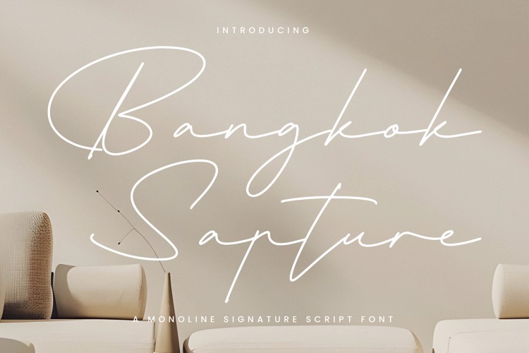 Preview of Bangkok Sapture Font