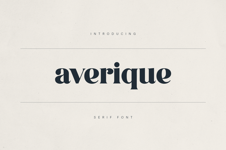 Preview of Averique Font