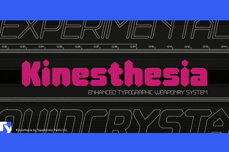 Preview of Kinesthesia Font