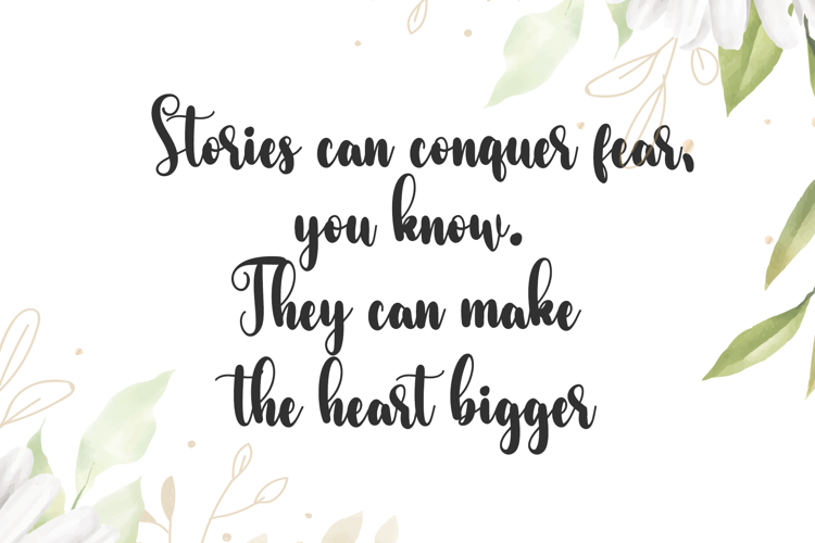 Preview of Storia Font