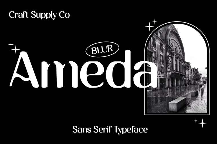 Ameda Blur Font