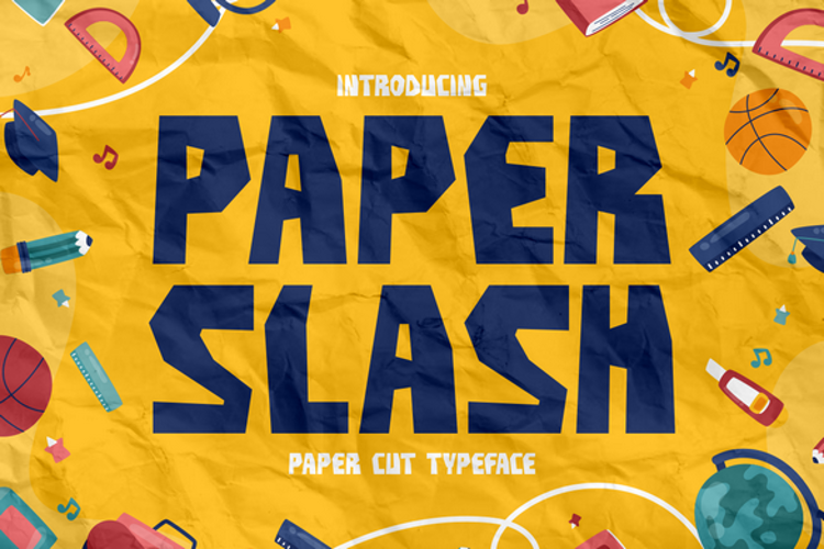 Preview of Paper Slash Font
