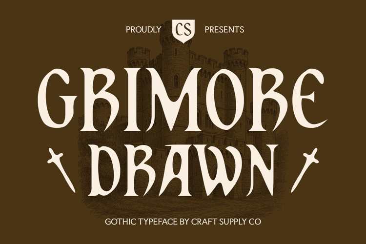 Preview of CS Grimore Drawn Font