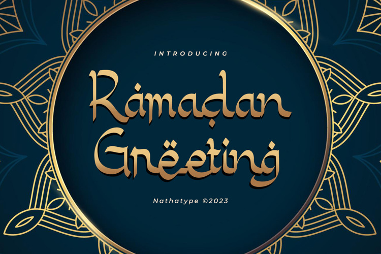 Ramadan Greeting Font