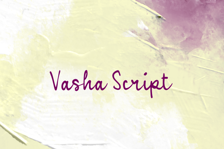 Preview of v Vasha Script Font