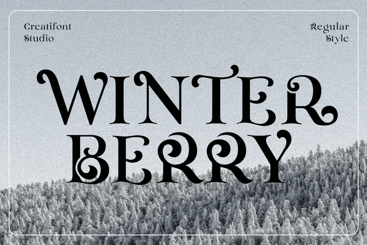 CF Winterberry Font