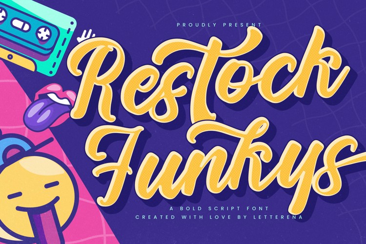 Restock Funkys VERSION Font