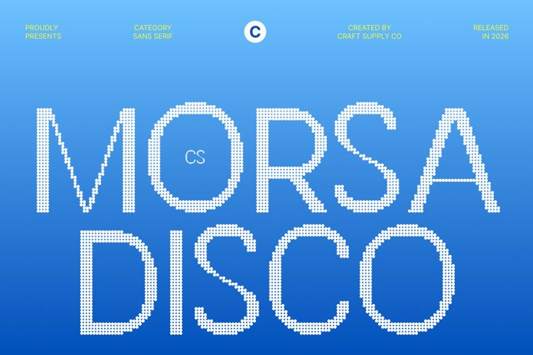Preview of CS Morsa Disco Font