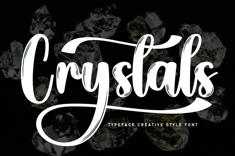 Preview of Crystals Font