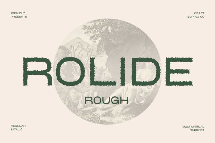 Rolide Rough Font