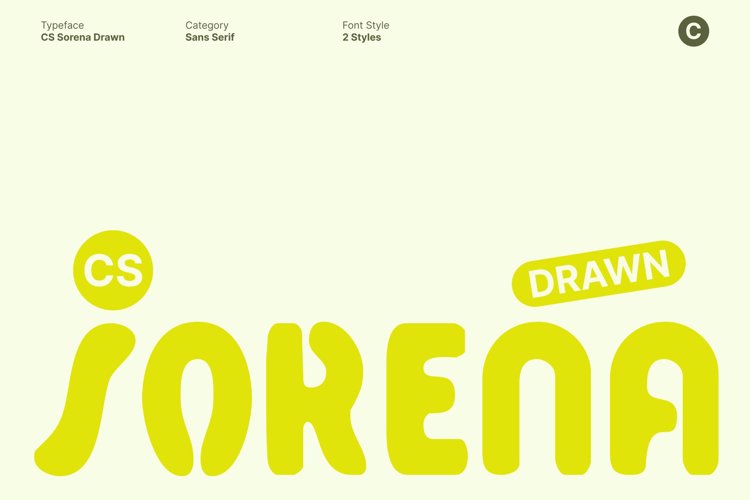 Preview of CS Sorena Drawn Font