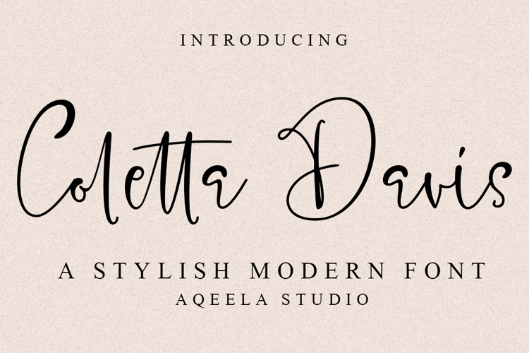 Coletta Davis Font