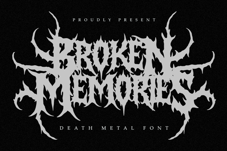 Preview of Broken Memories Font