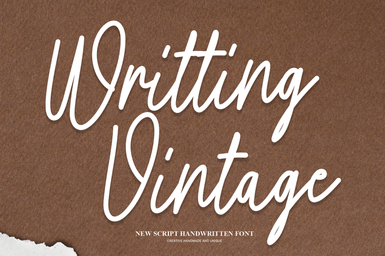 Writting Vintage Font