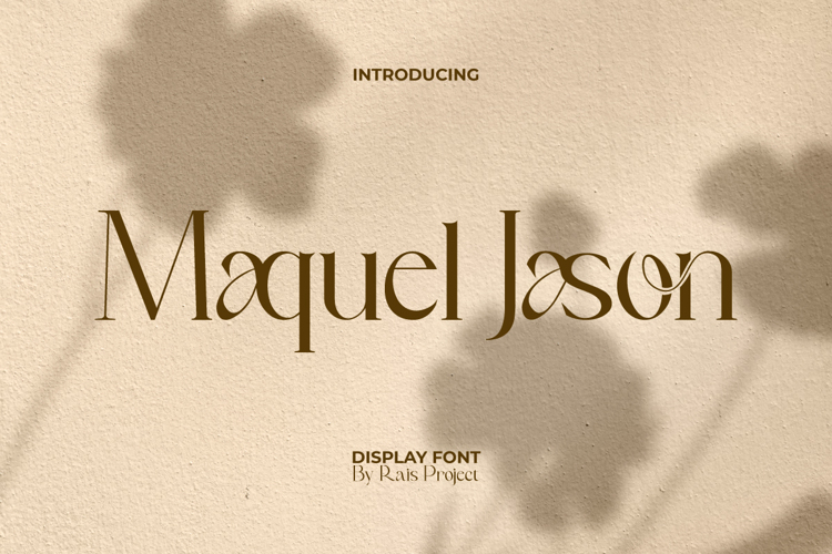 Preview of Maquel Jason Font