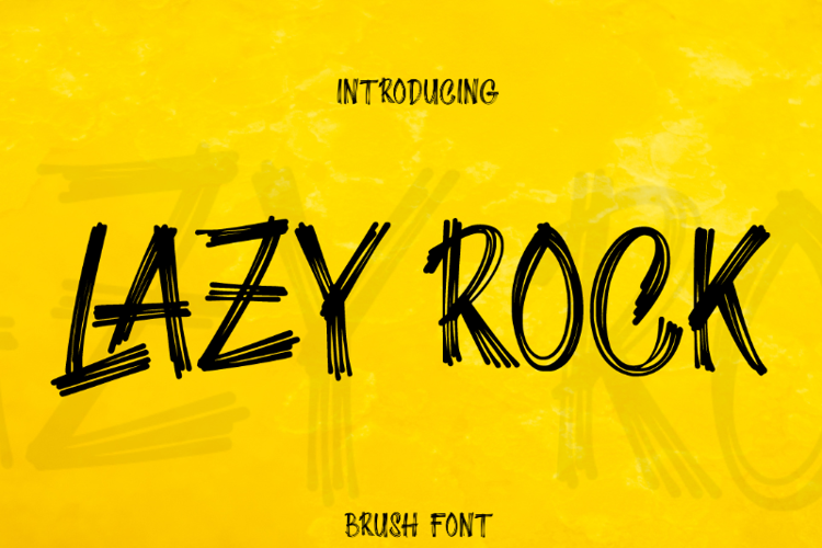 Lazy Rock Font
